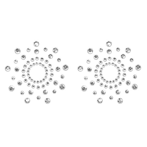 Rhinestone Tease Nipple Pasties By Love In Leather - Breast and Nipple Toys
