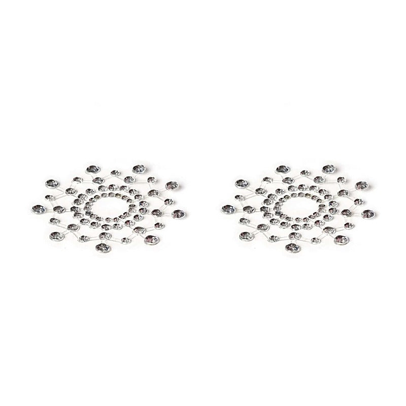 Rhinestone Tease Nipple Pasties By Love In Leather - Breast and Nipple Toys