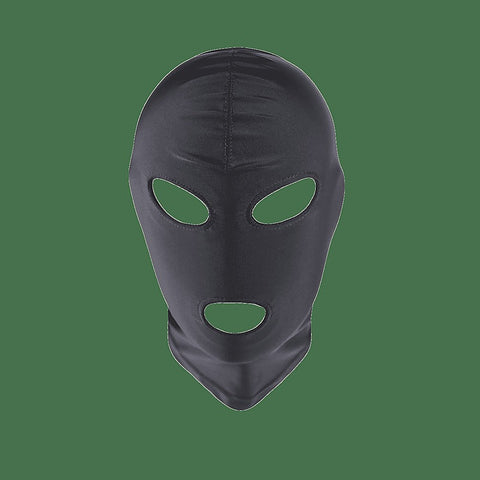 Love In Leather Open Eye & Mouth Design Hood - Bondage Hoods