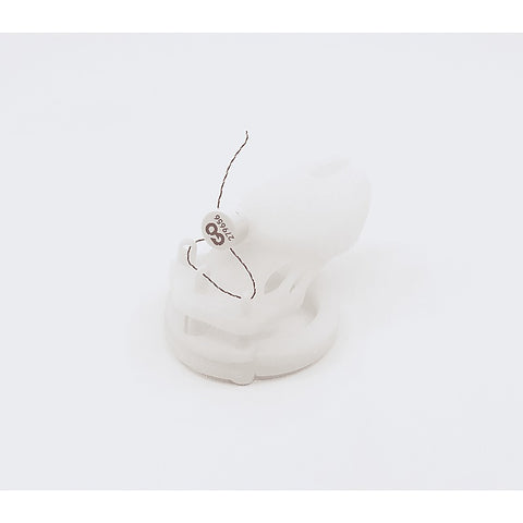 Love In Leather Silicone Male Chastity Cage Short - Male Chastity