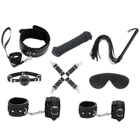 9 Piece Bondage Kit by Love In Leather - Bondage Kits