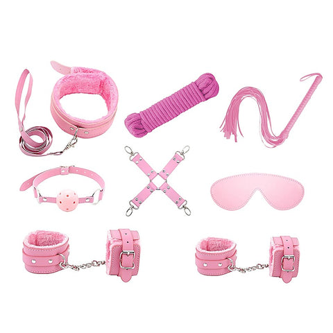 9 Piece Bondage Kit by Love In Leather - Bondage Kits
