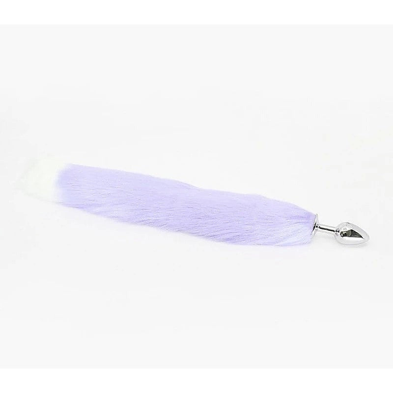 Faux Fur Fox Tail Butt Plug Medium By Love In Leather - Butt Plugs