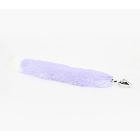 Faux Fur Fox Tail Butt Plug Medium By Love In Leather - Butt Plugs