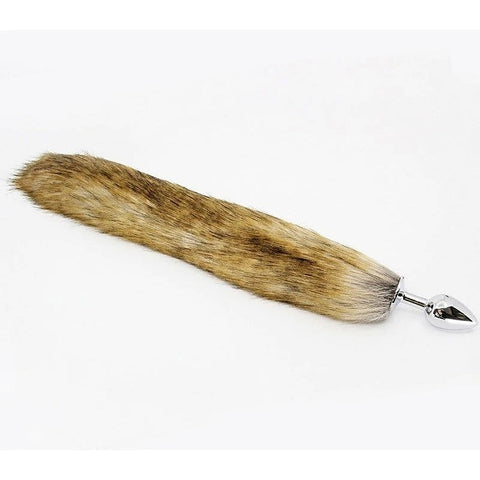Aluminium Alloy Faux Fur Butt Plug Small By Love In Leather - Butt Plugs