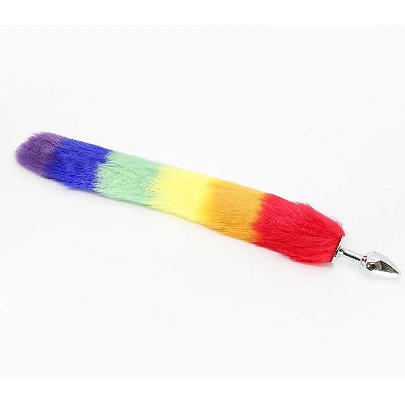 Aluminium Alloy Faux Fur Butt Plug Small By Love In Leather - Butt Plugs