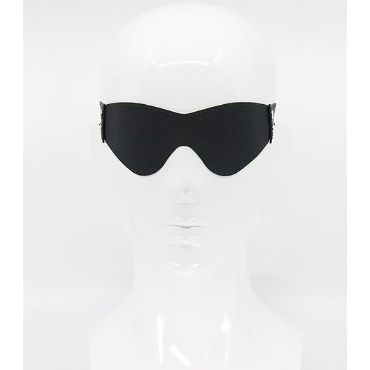 Love In Leather Shaped Silicone Blindfold - Masks And Blindfolds