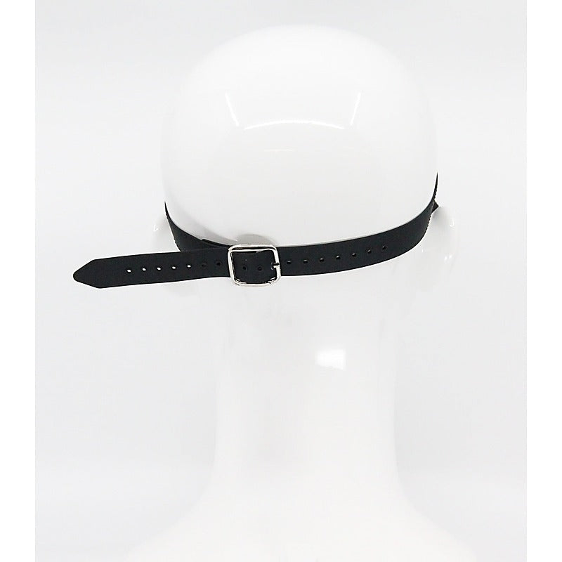 Love In Leather Shaped Silicone Blindfold - Masks And Blindfolds