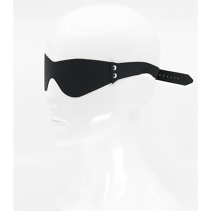 Love In Leather Shaped Silicone Blindfold - Masks And Blindfolds