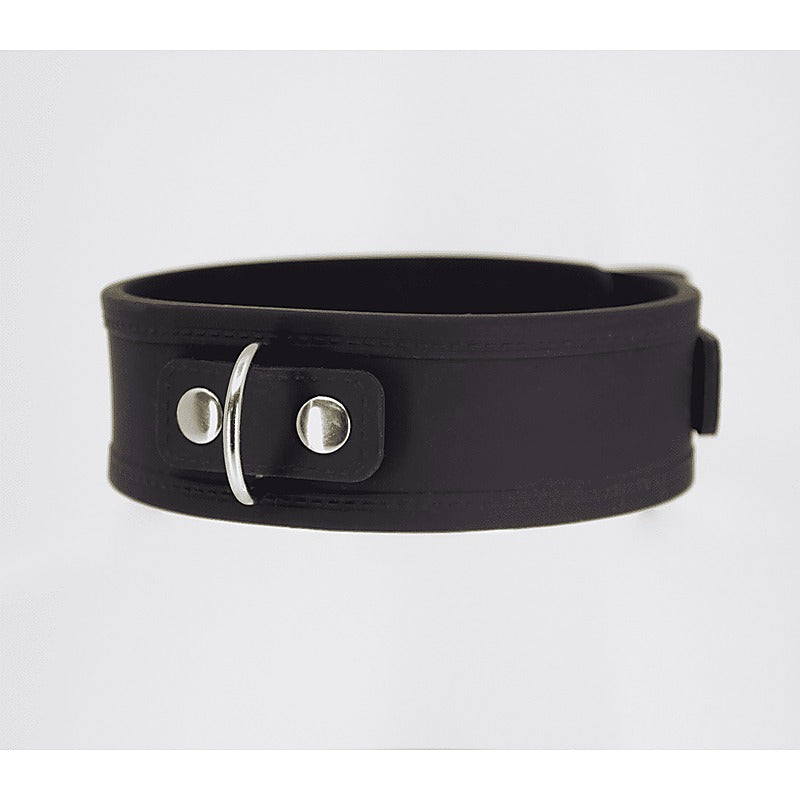 Love In Leather Premium Silicone Collar & Lead Set - Collars and Leads
