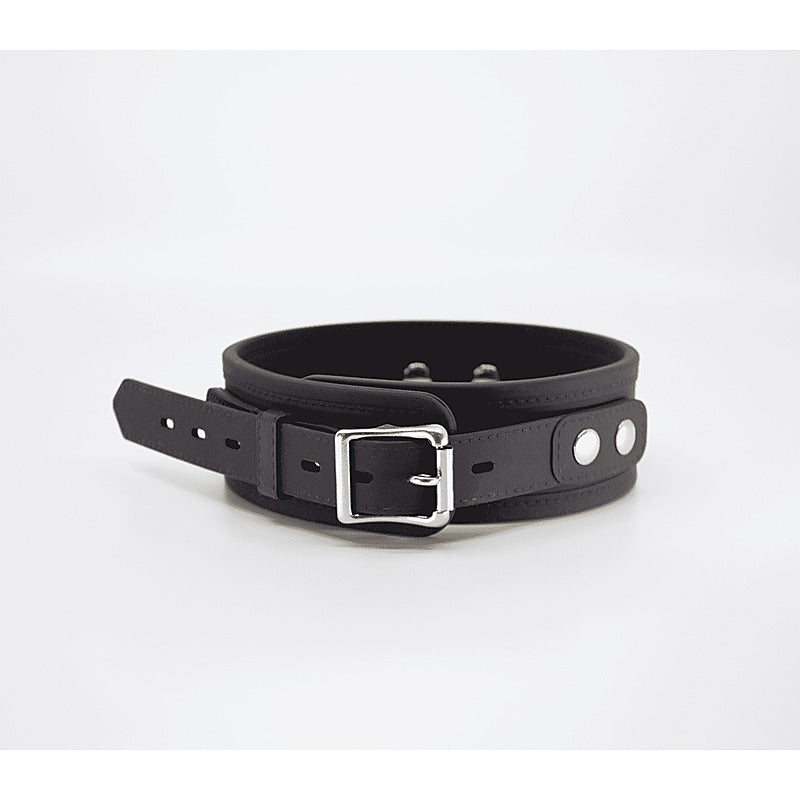 Love In Leather Premium Silicone Collar & Lead Set - Collars and Leads