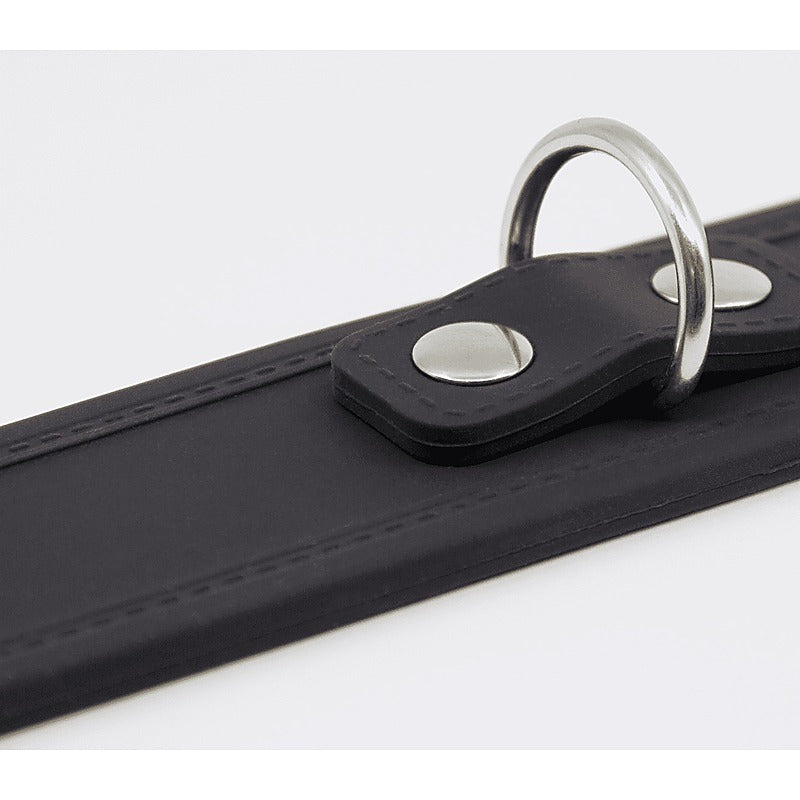 Love In Leather Premium Silicone Collar & Lead Set - Collars and Leads