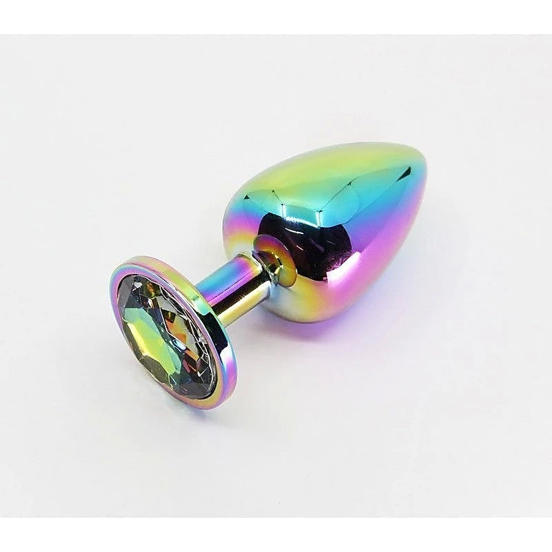 Round Gem Metal Anal Plug By Love In Leather - Butt Plugs