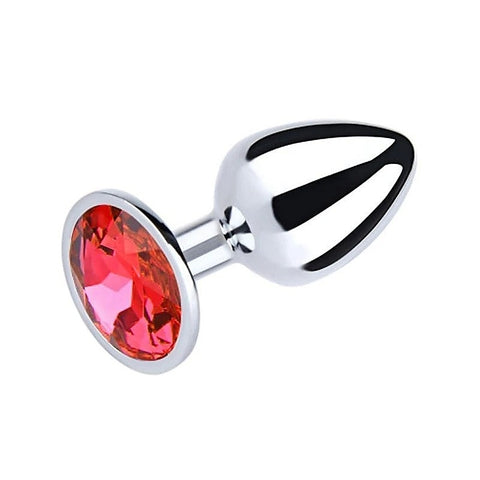 Round Gem Metal Anal Plug By Love In Leather - Butt Plugs