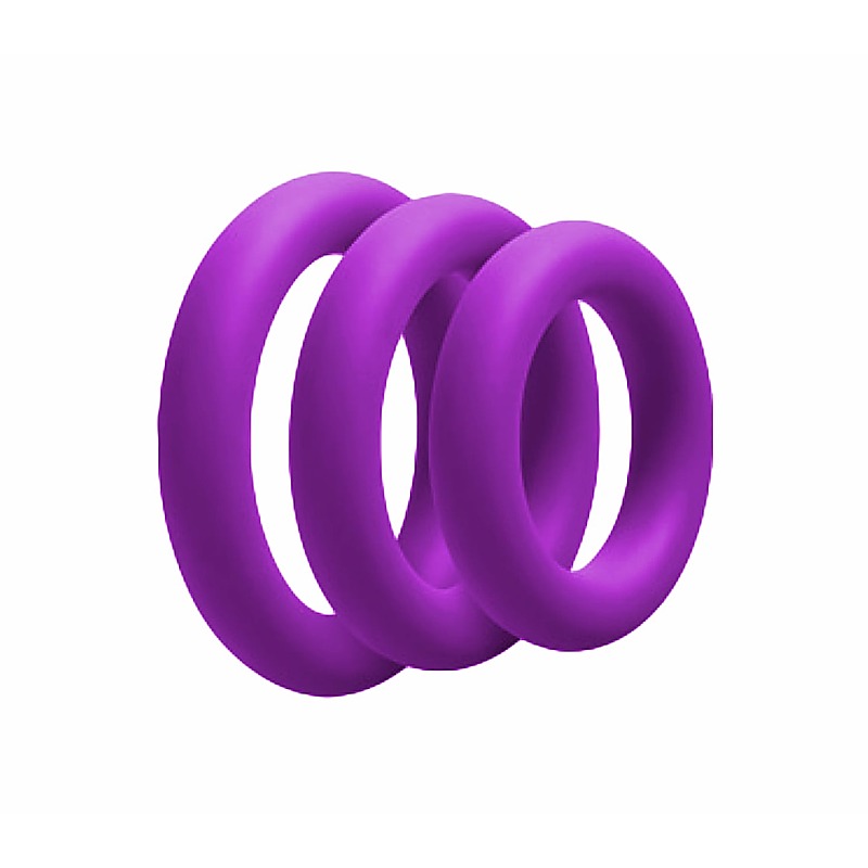 3 Pack Silicone Fat Boy Cock Ring By Love In Leather - Cock Ring Sets