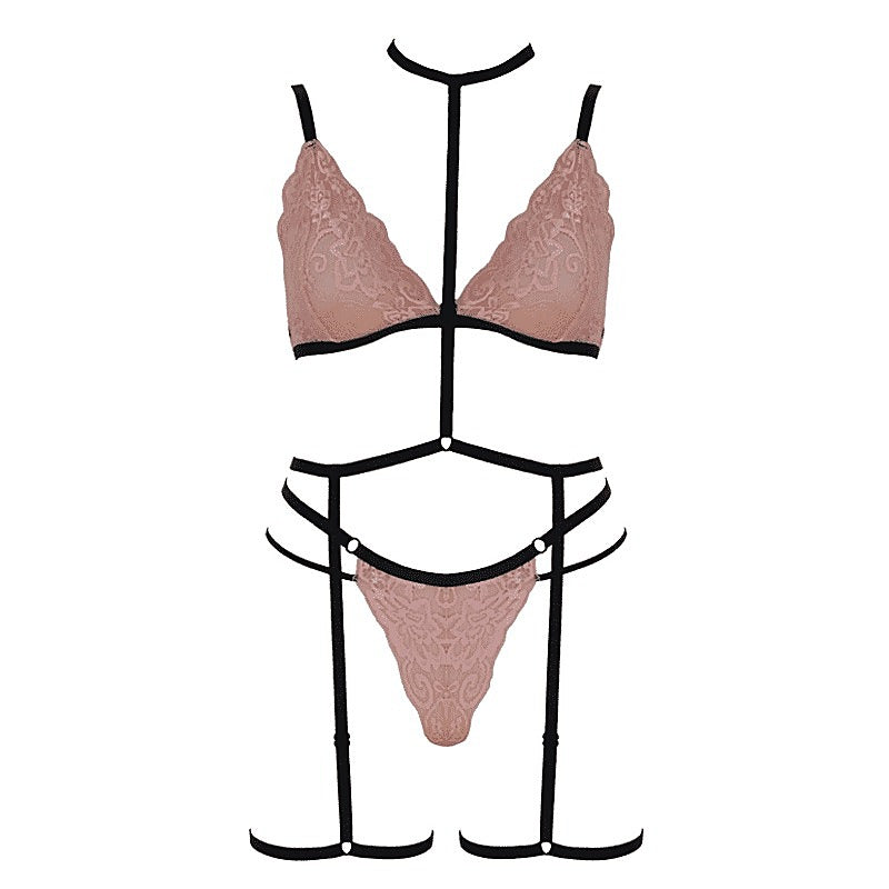 Triangle Bralette With Double Waist Strap By Muse - Her Fetish