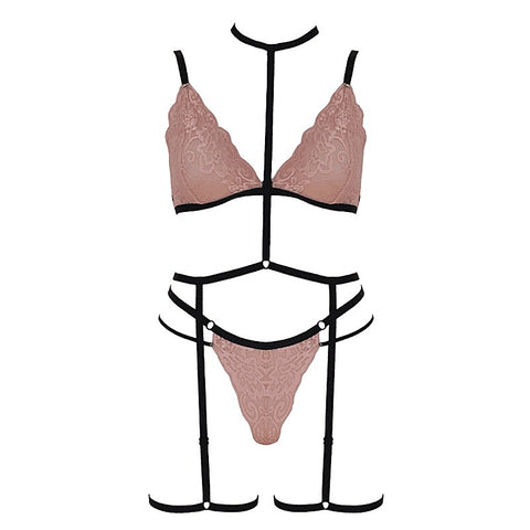 Triangle Bralette With Double Waist Strap By Muse - Her Fetish