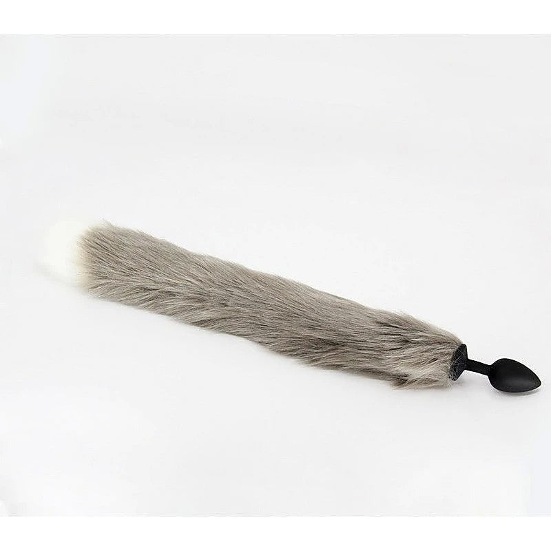 Fox Tail Silicone Butt Plug Medium By Love In Leather - Butt Plugs