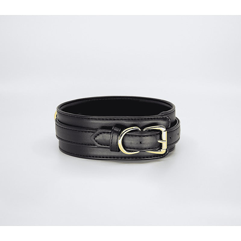 Love In Leather Premium Faux Leather Collar & Leads - Collars and Leads