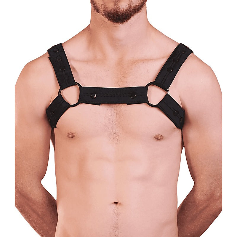 Men'S Neoprene Bulldog Brace By Love In Leather - Cuffs And Restraints