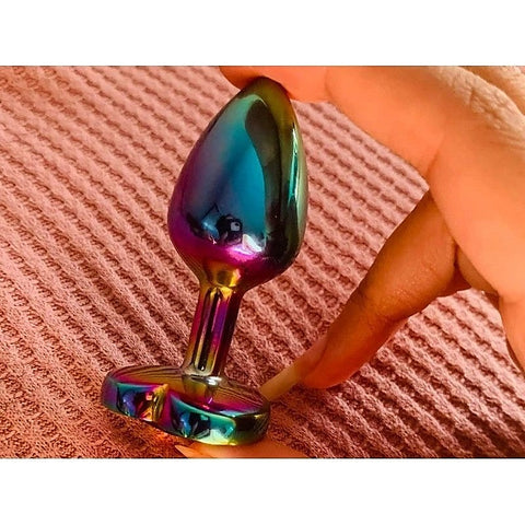 Rear Assets Multicolor Small Butt Plug By Ns Novelties - Butt Plugs