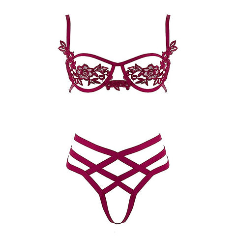 Women'S Bra With Cut Out Bust By Muse - Her Fetish