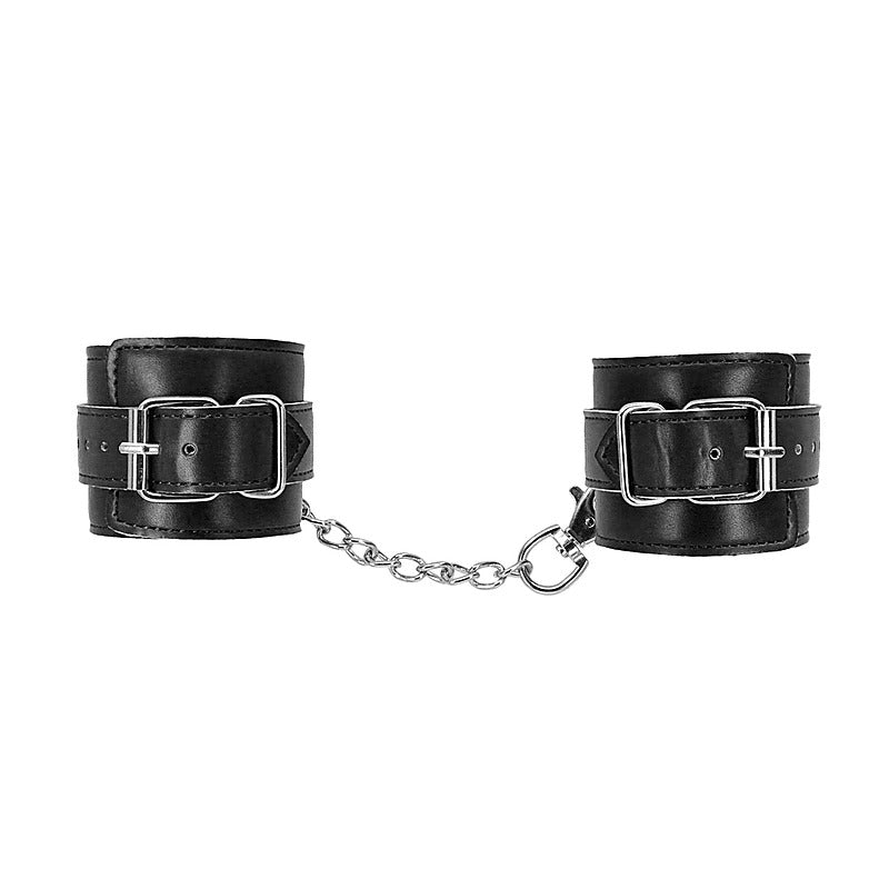Berlin Baby Faux Fur Lined Leatherette Ankle Cuffs - Cuffs And Restraints