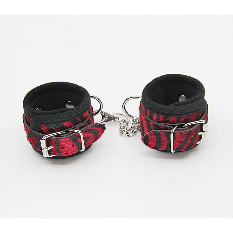 Berlin Baby Animal Print Bondage Wrist Cuffs - Cuffs And Restraints