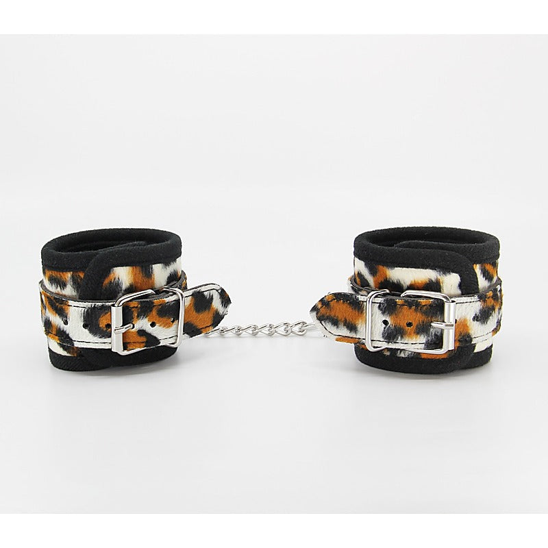 Berlin Baby Animal Print Bondage Wrist Cuffs - Cuffs And Restraints