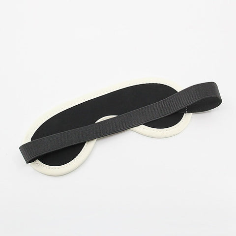 Love In Leather Black & Glow in The Dark Blindfold - Masks And Blindfolds