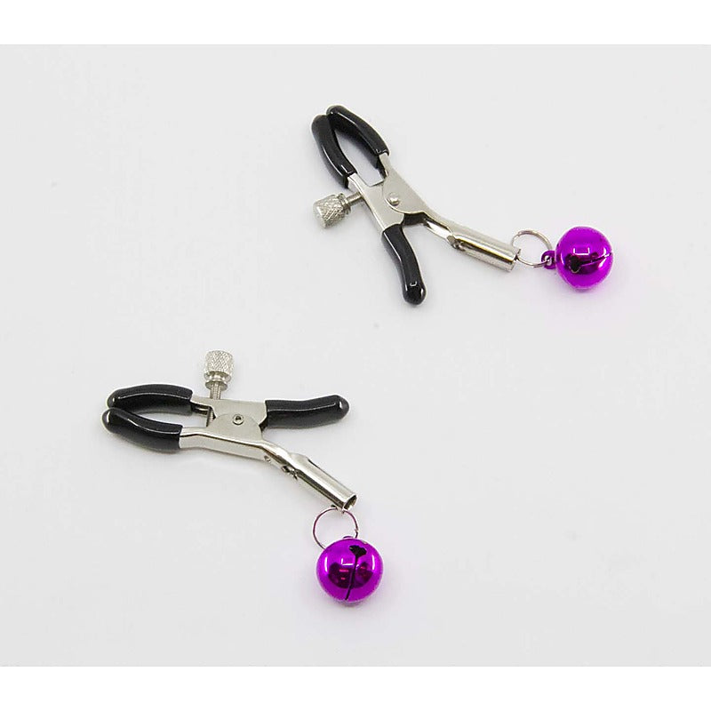 Bells Nipple Clamps by Love In Leather - Nipple and Clit Clamps