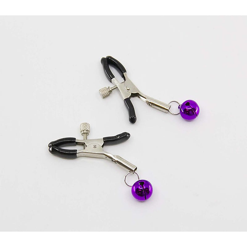 Bells Nipple Clamps by Love In Leather - Nipple and Clit Clamps