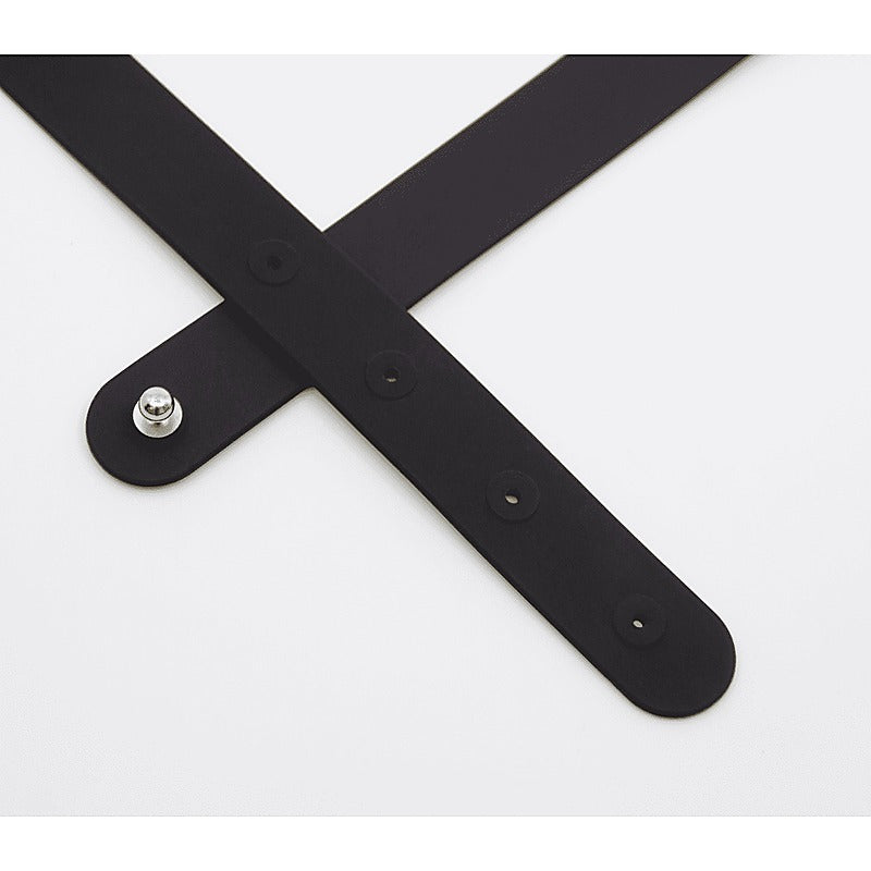 Love In Leather Fetish Play Silicone BITCH Collar - Collars and Leads