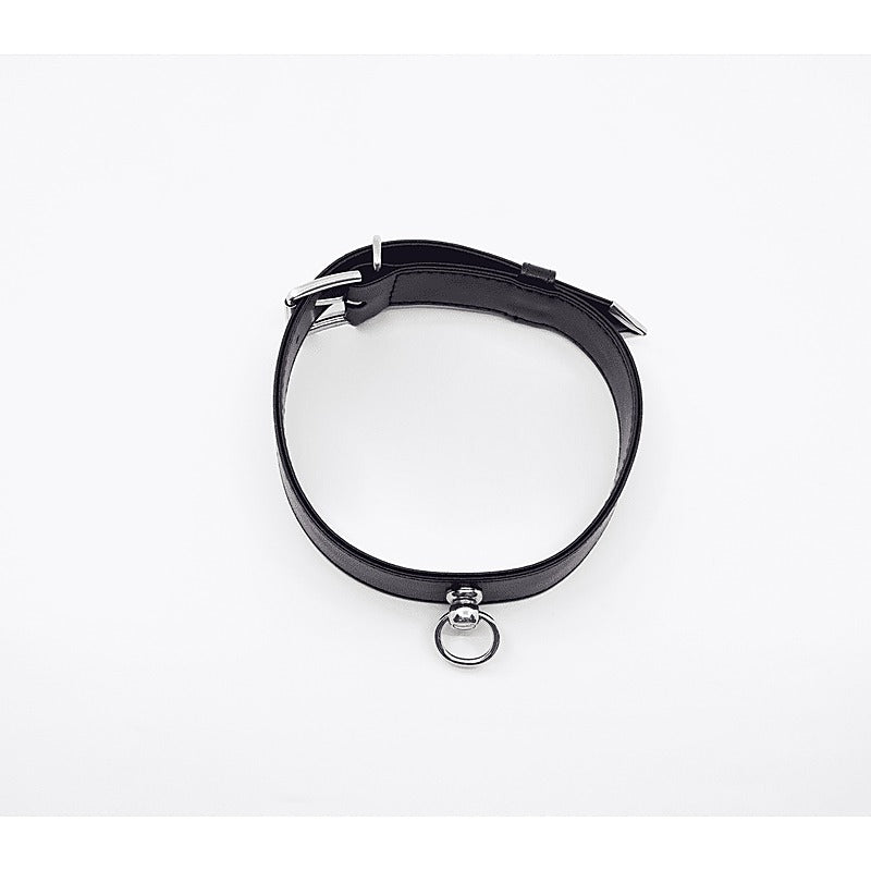 Love In Leather Tipped Bondage Collar & Lead Set - Collars and Leads