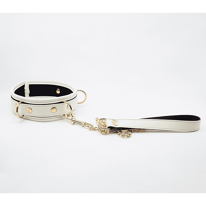 Love In Leather Glow in the Dark Collar & Lead Set - Collars and Leads