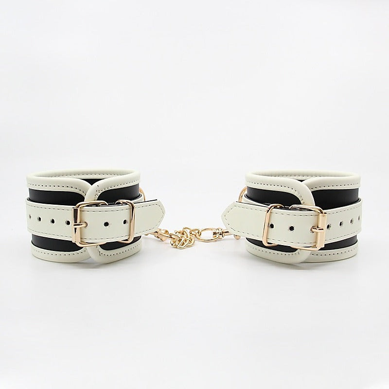 Glow In Dark Bondage Wrist Cuffs By Love In Leather - Cuffs And Restraints