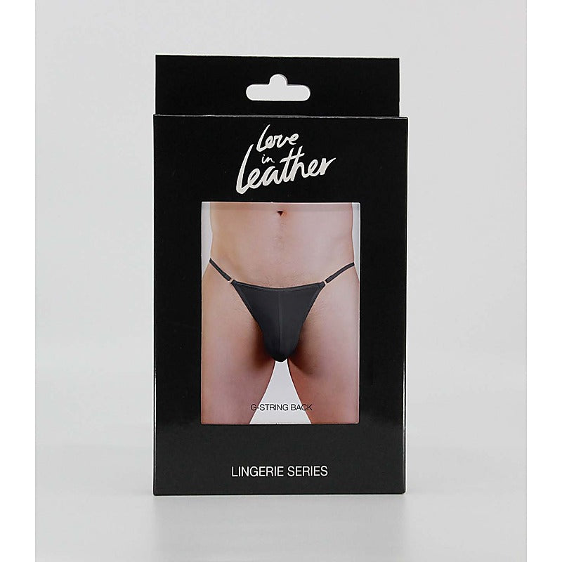 Love In Leather Soft Poly-Cotton Mens G-String S/M - Jocks and G-Strings