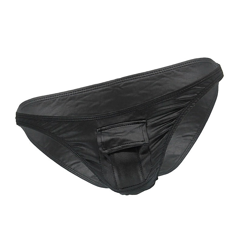Mens Wet Look Front Pocket Underwear By Love In Leather - His Fetish