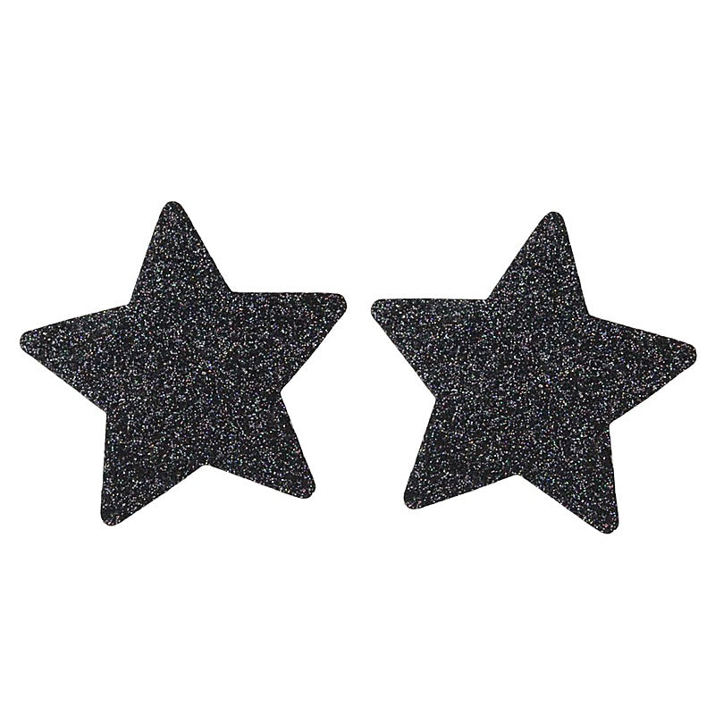 Glitter Star Womens Nipple Covers By Love In Leather - Breast and Nipple Toys