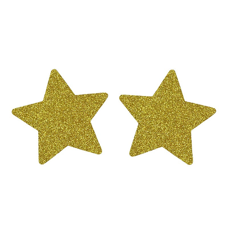 Glitter Star Womens Nipple Covers By Love In Leather - Breast and Nipple Toys