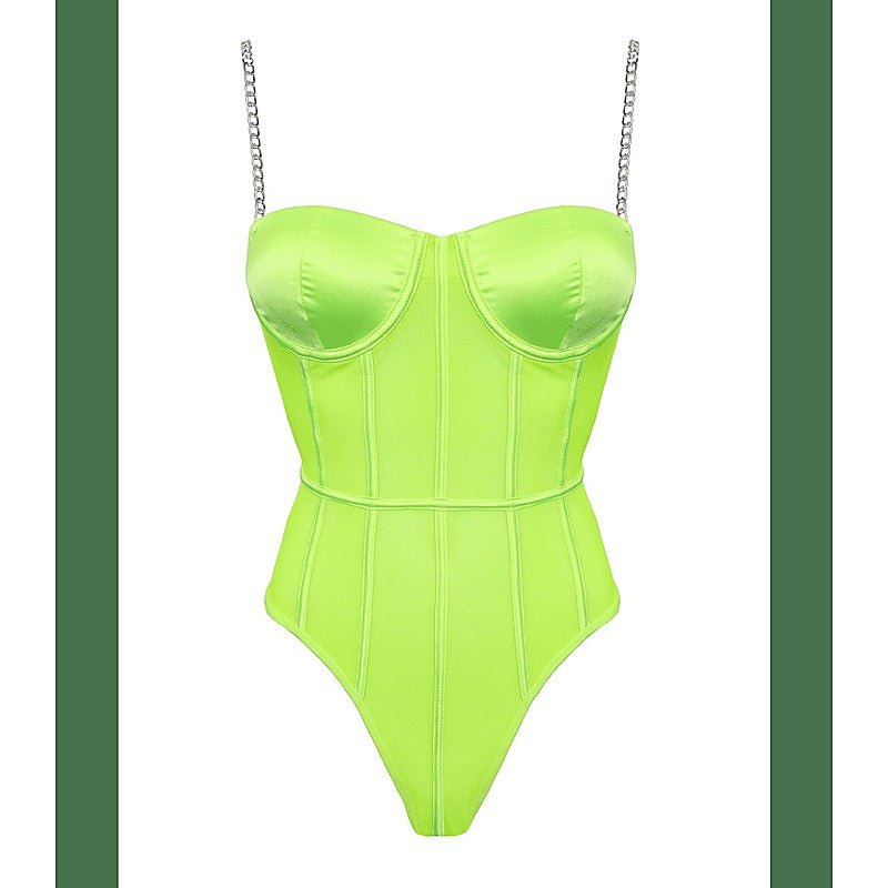 Fluro Mesh Sexy Women'S Bodysuit By Muse - Her Fetish
