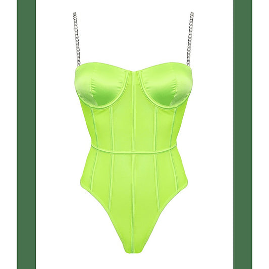 Muse Lingerie Fluro Mesh Sexy Womens Bodysuit