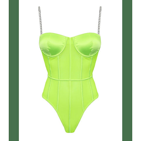 Fluro Mesh Sexy Women'S Bodysuit By Muse - Her Fetish