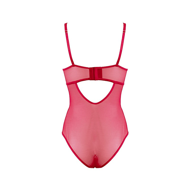 Lingerie Bdsm Play Sexy Womens Bodysuit Red By Muse - Her Fetish