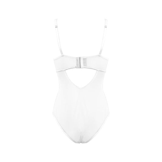 Muse Lingerie BDSM Play Sexy Womens Bodysuit White
