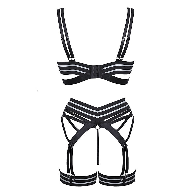 Fetish Play Sexy Womens Lingerie Set Black By Muse - Her Fetish