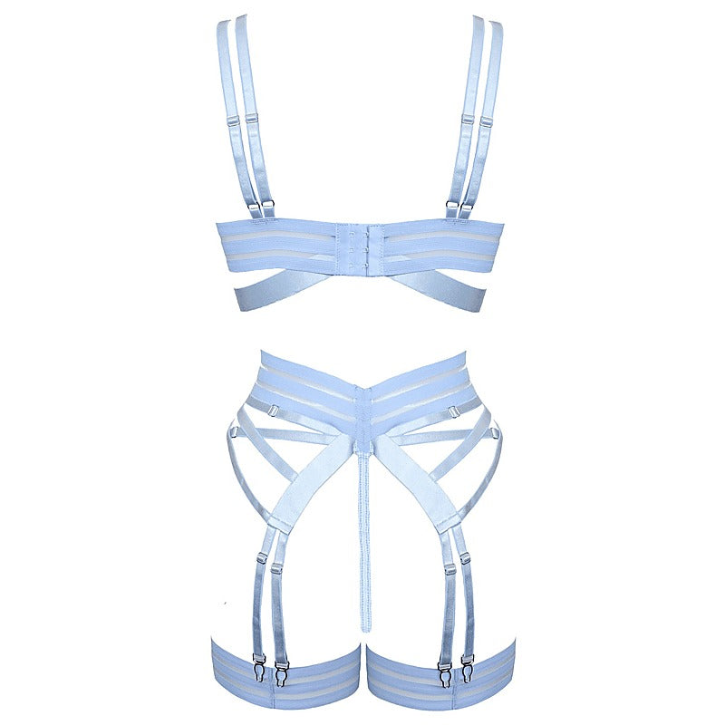 Fetish Play Sexy Womens Lingerie Set Blue By Muse - Her Fetish