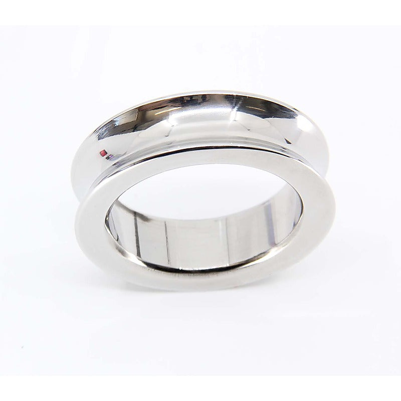Stainless Steel Fat Boy Cock Ring by Love In Leather - Steel Cock Rings