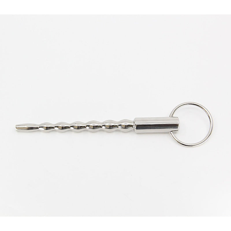 Stepped Ripple Penis Plug With Ring By Love In Leather - Urethral Sounds
