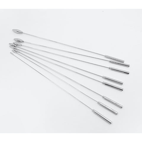 8 Piece Rosebud Dilator Sounding Kit By Love In Leather - Urethral Sounds